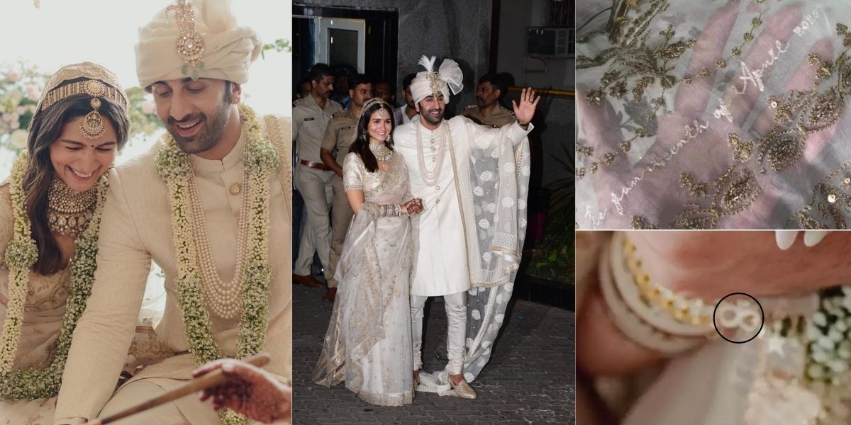 Riddhima Kapoor Sahani Golden Lehenga at Ranbir-Alia Wedding Inspired by  Sonam Kapoor Lehenga from Her Sangeet|See Pics