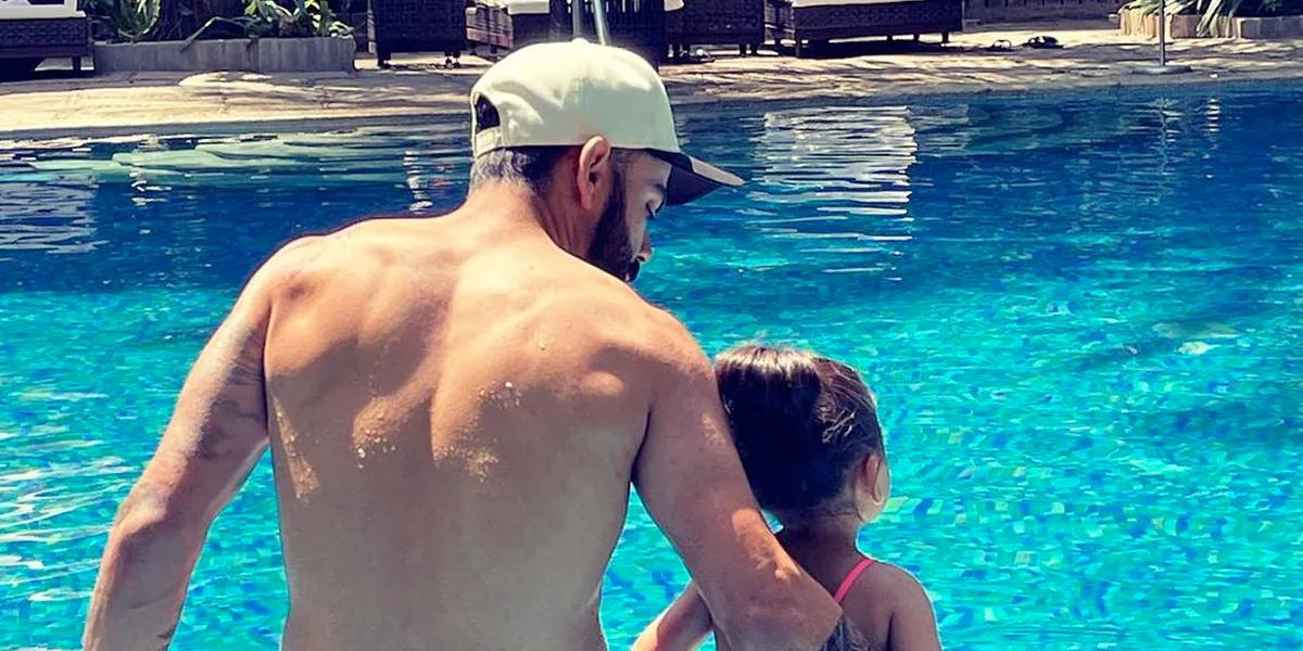 Virat Kohli shares adorable photo of daughter Vamika as they enjoy quiet time by the pool