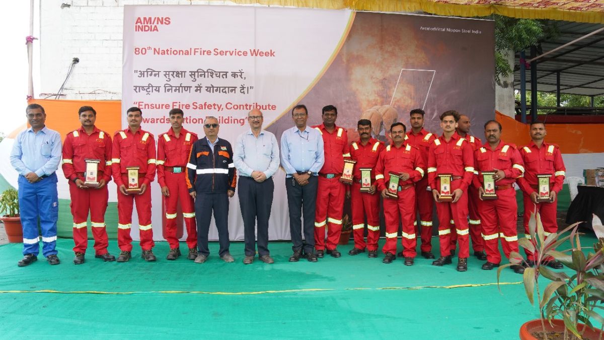 AM/NS India organises several events, competitions to commemorate National Fire Service Day