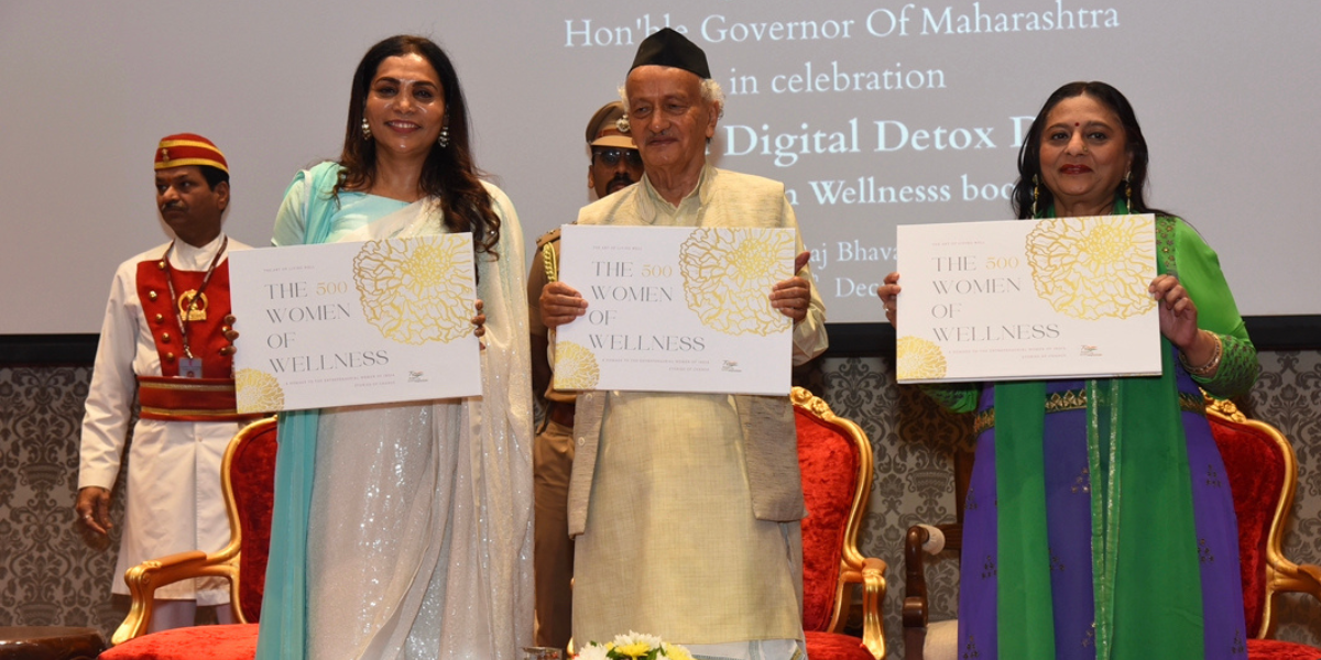 Maharashtra Governor Shri Bhagat Singh Koshiyari felicitates celebrity icons on World Detox Day organised by Global Wellness Ambassador Dr Rekha Chaudhari