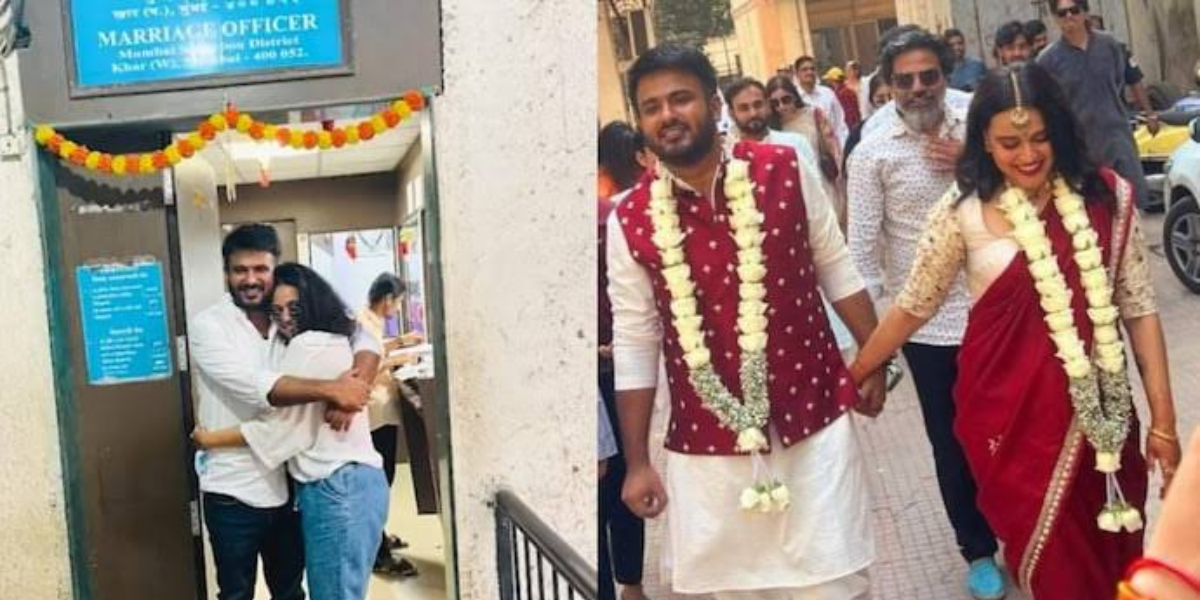 Swara Bhasker ties the knot with Samajwadi Party leader Fahad Ahmad , shares photos from her secret Marriage