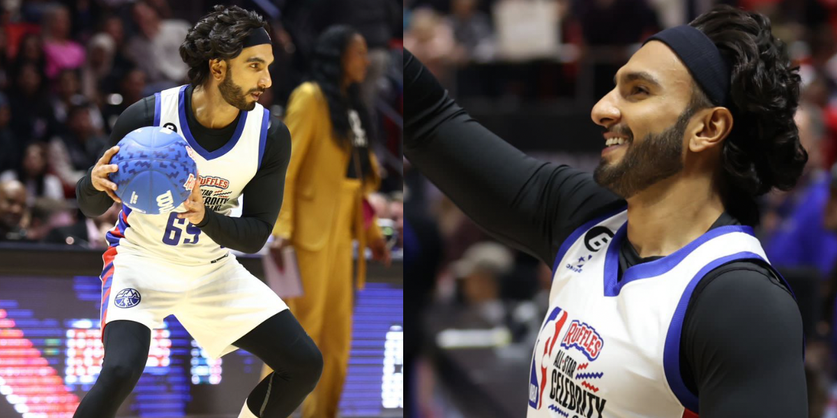 Superstar Ranveer Singh Enthrals Audience at NBA All-Star Celebrity Game