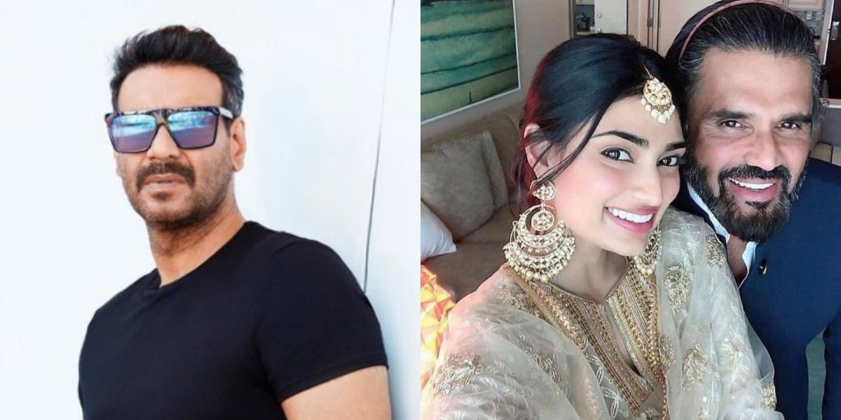Ajay Devgn pens a Special wish for Suniel Shetty as  Athiya and Rahul tie the knot