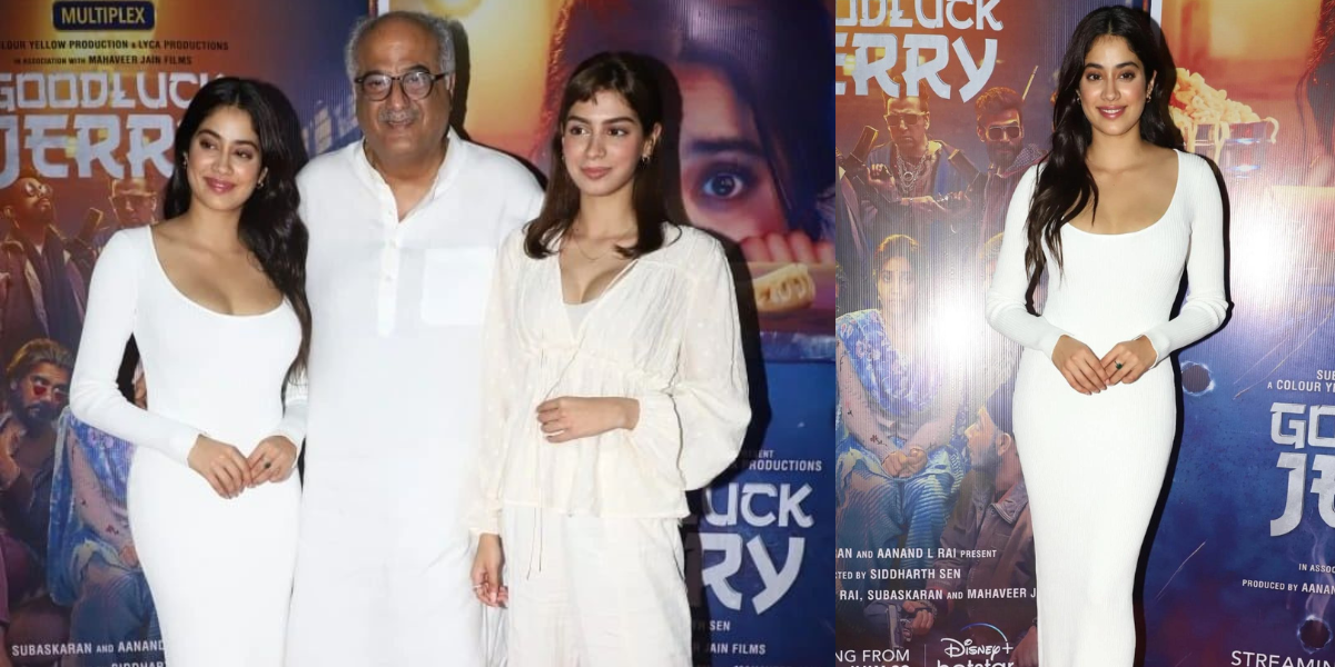 Good Luck Jerry : Janhvi Kapoor attends the special screening with Family