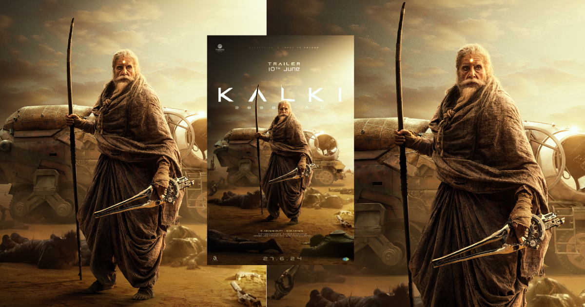 The Countdown Begins! Amitabh Bachchan looks ready to battle as Ashwatthama in the new ‘Kalki 2898 AD’ Poster