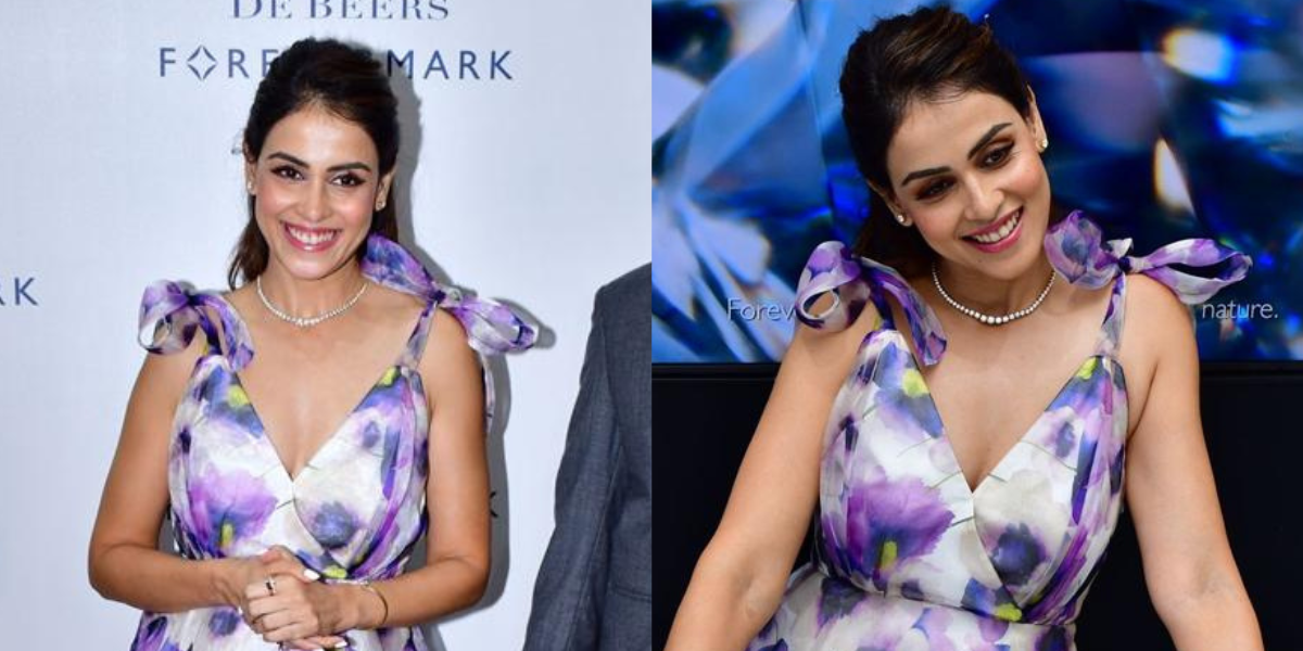 Genelia Deshmukh looked Heavenly in a floral gown at a Recent Event