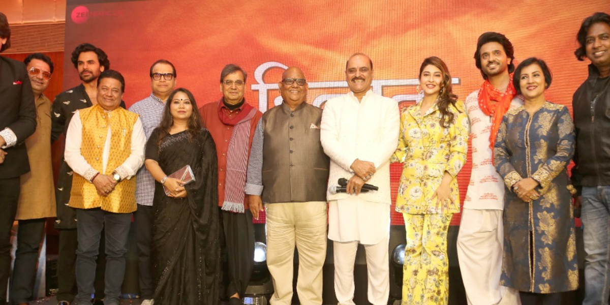 Subhash Ghai and Satish Kaushik release the music of Karan Razdan's  'Hindutva'