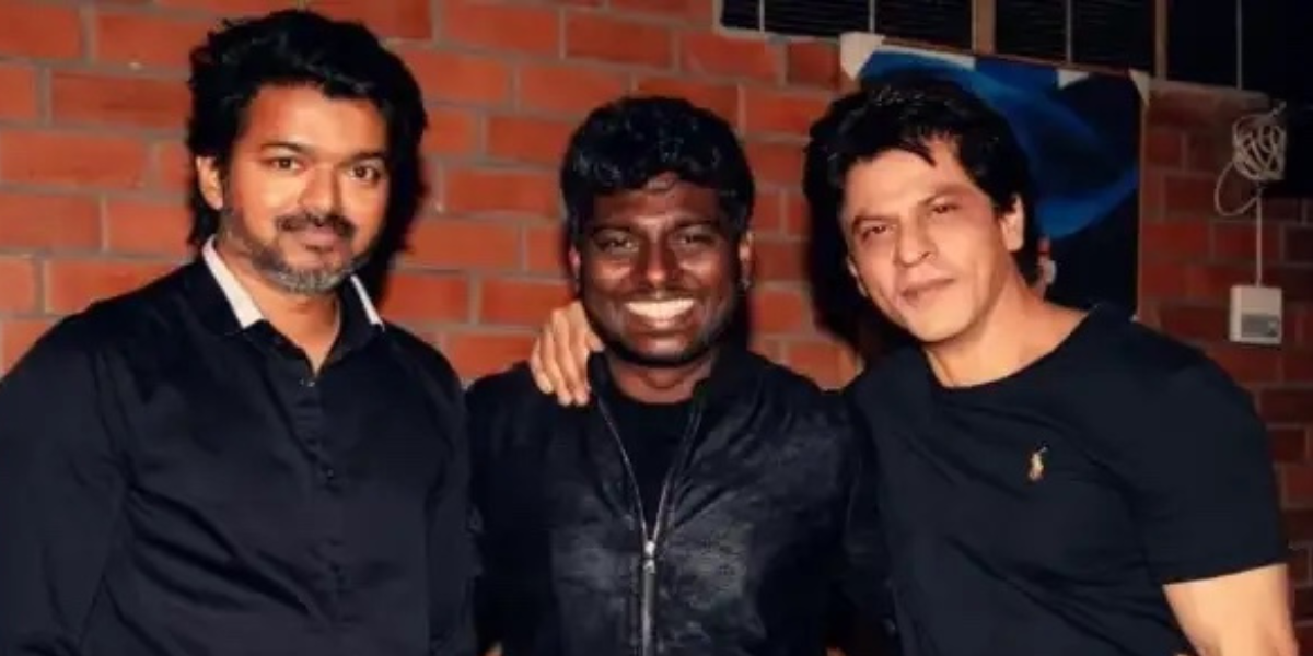 Atlee celebrates birthday with Shah Rukh Khan and Vijay Sethupathi stirring the rumours of the latter's cameo in Jawan.