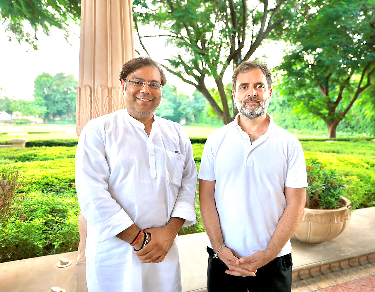 Danish Abrar with Rahul Gandhi.