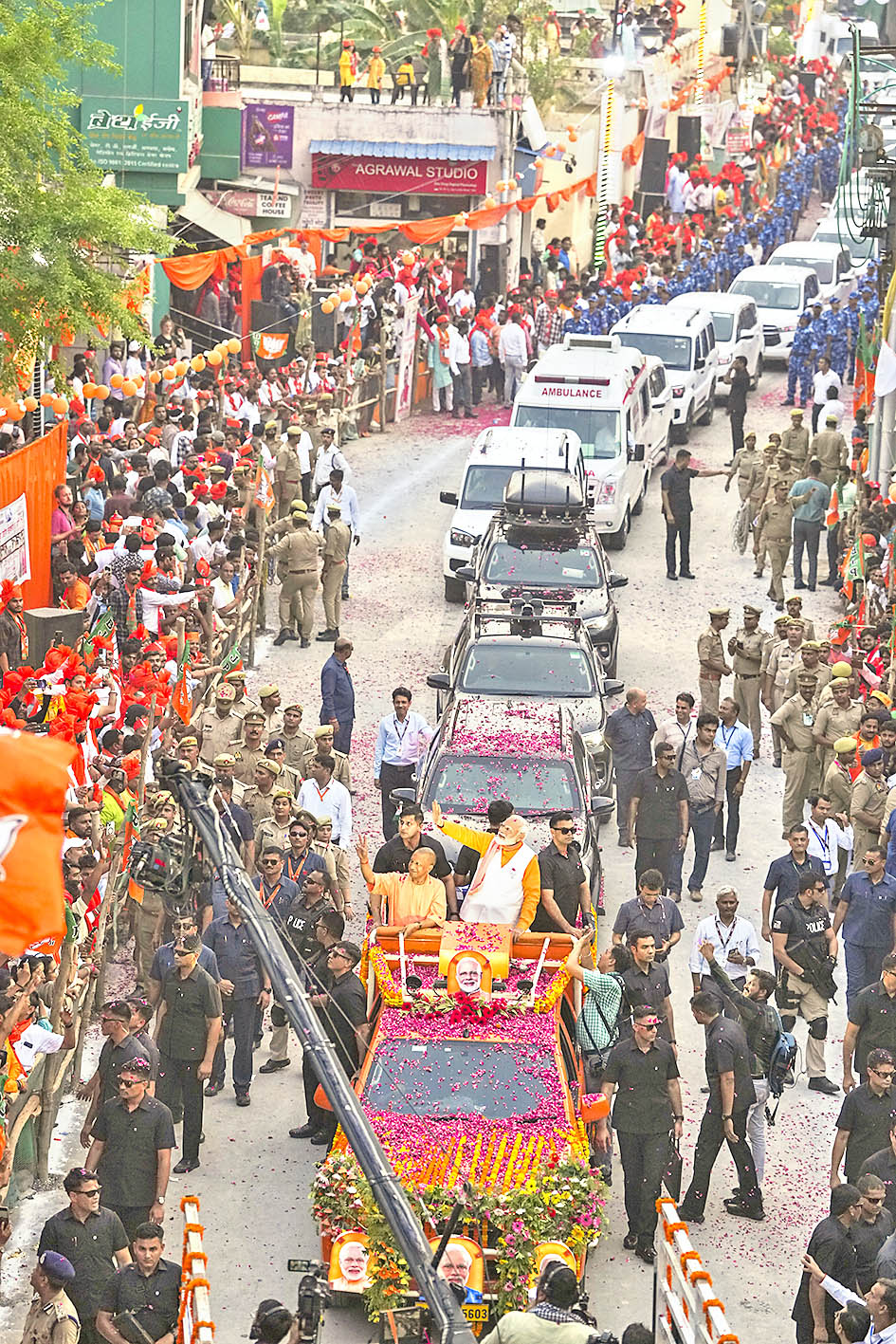 The mega Modi rally in Varanasi.